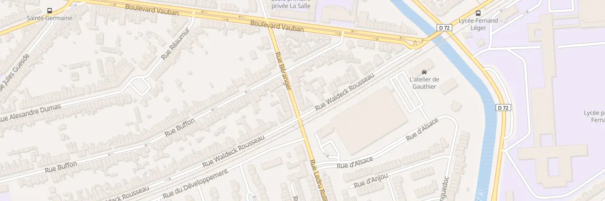 Plan du 4 Rue Béranger à Coudekerque-Branche