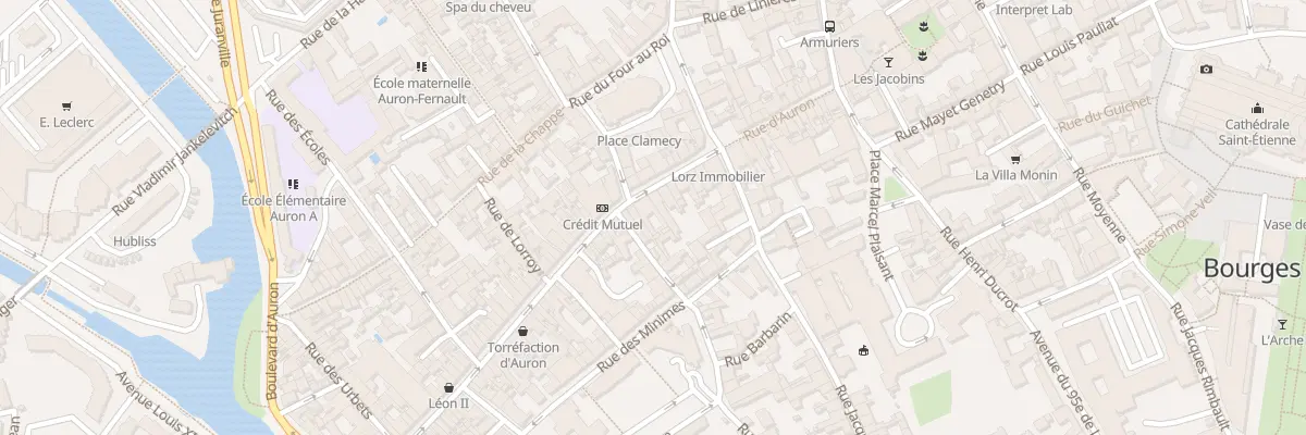 Plan du 45 Rue d’Auron à Bourges