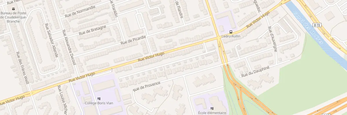 Plan du 218 Rue Victor Hugo à Coudekerque-Branche