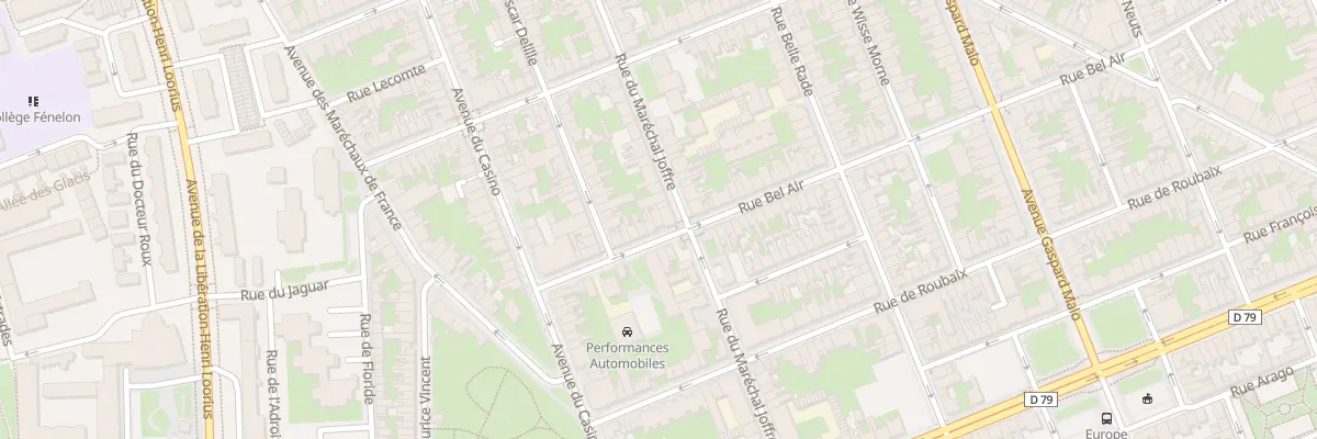 Plan du 17B Rue Bel Air à Dunkerque