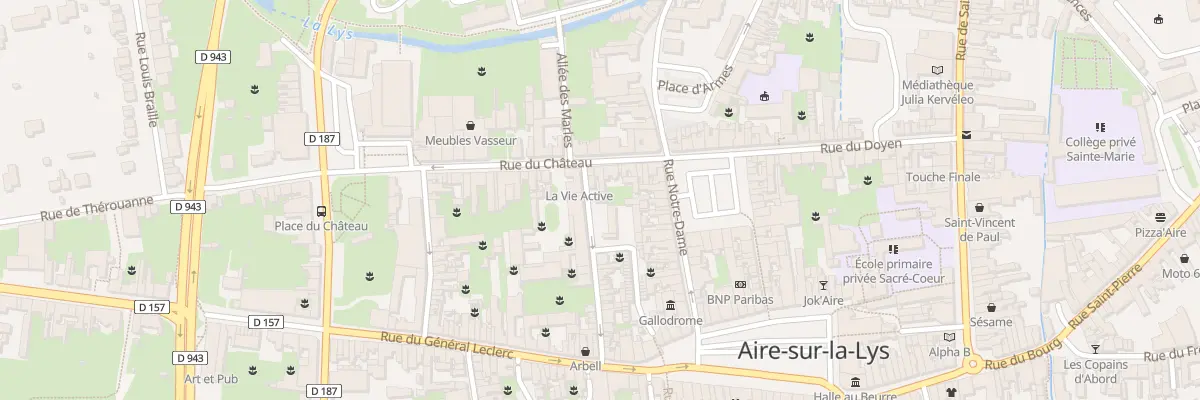 Plan du 28 Rue des Sablons à Aire-sur-la-Lys