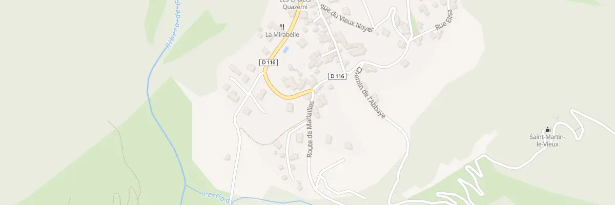 Plan du 14 Le Village à Casteil