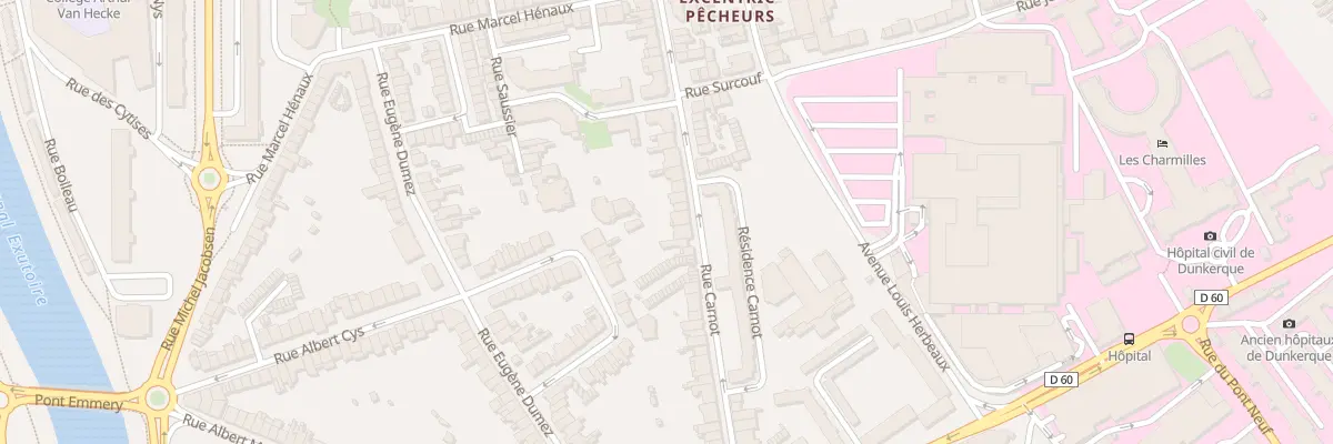 Plan du 221 Rue Carnot à Dunkerque