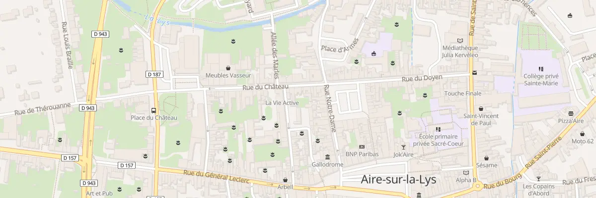 Plan du 9 Rue du Château à Aire-sur-la-Lys