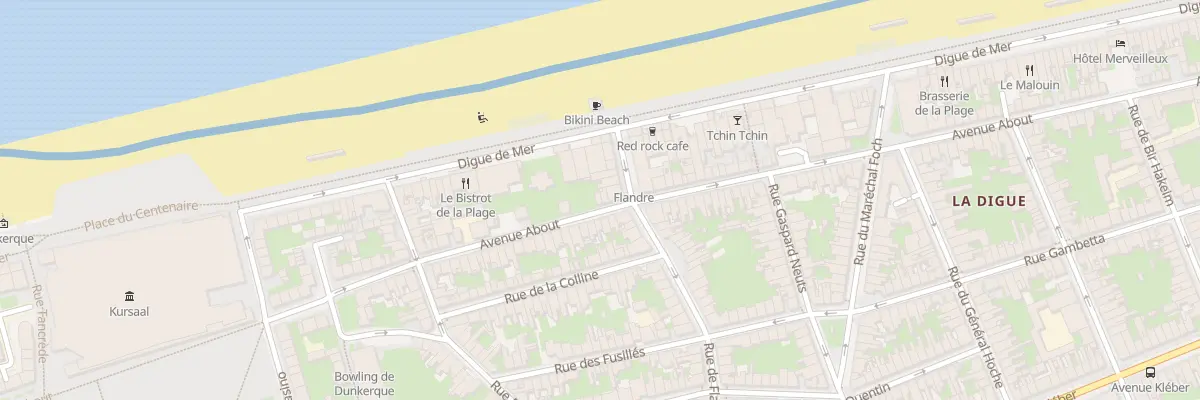 Plan du 45 Av About à Dunkerque