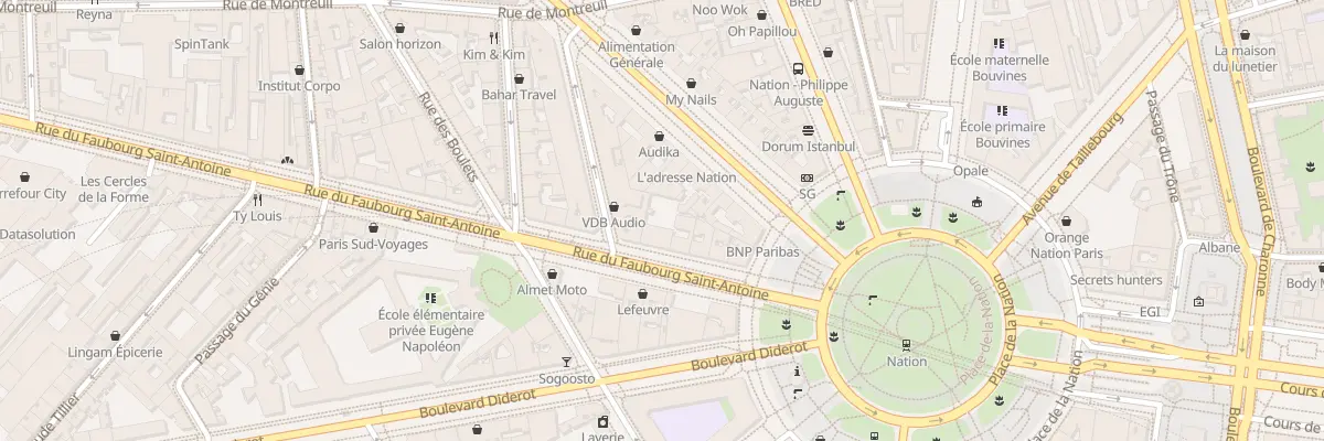 Plan du 315 Rue du Faubourg Saint-Antoine à Paris 11e Arrondissement