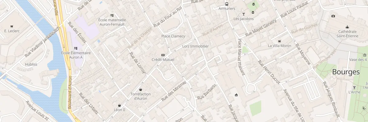 Plan du 43 Rue d’Auron à Bourges