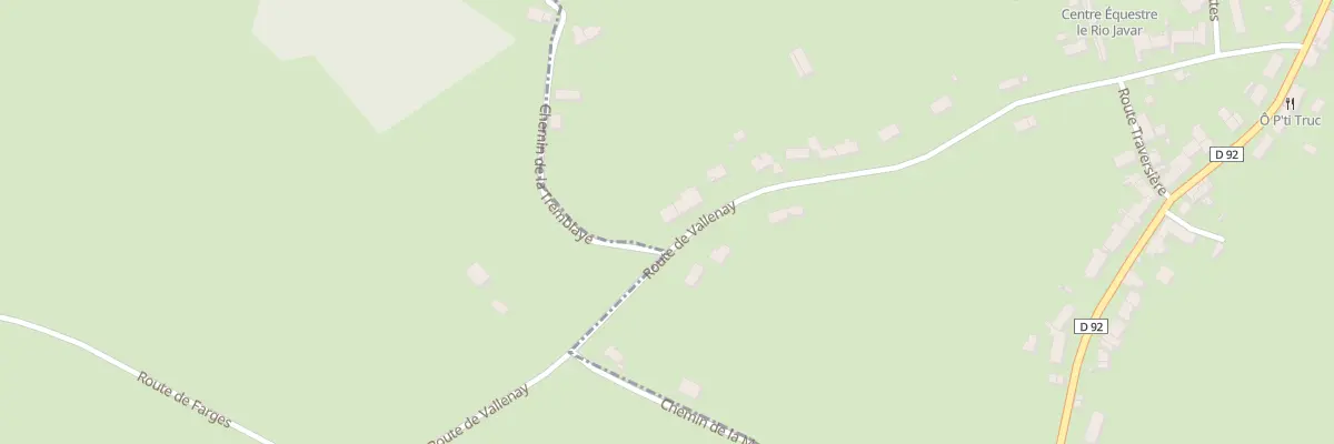Plan du 28 Rte de Vallenay à Farges-Allichamps