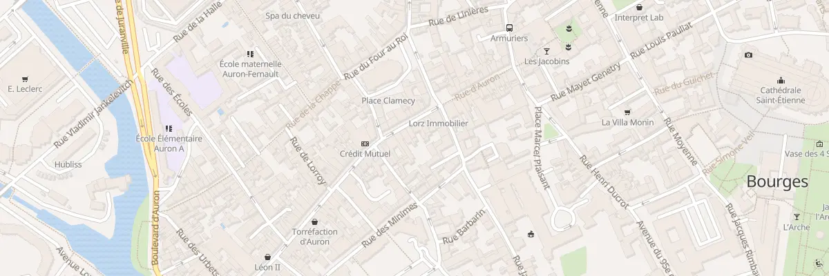 Plan du 39 Rue d’Auron à Bourges