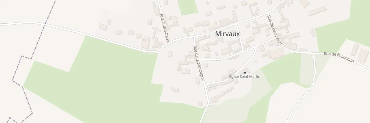 Plan du 4 Rue de la Montagne à Mirvaux