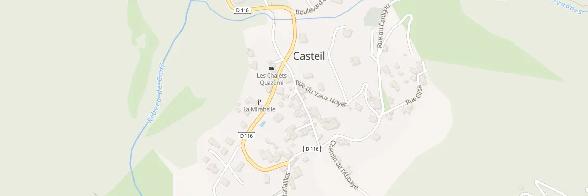 Plan du 48 Le Village à Casteil