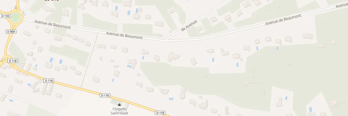 Plan du 16 Av de Beaumont à Lamorlaye