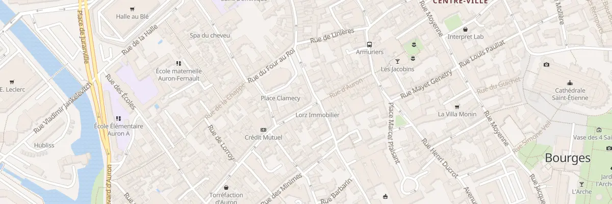 Plan du 24 Rue d’Auron à Bourges