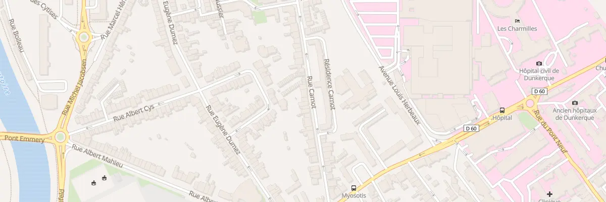 Plan du 153 Rue Carnot à Dunkerque