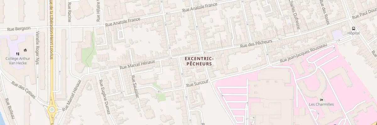 Plan du 8 Rue Marcel Hénaux à Dunkerque