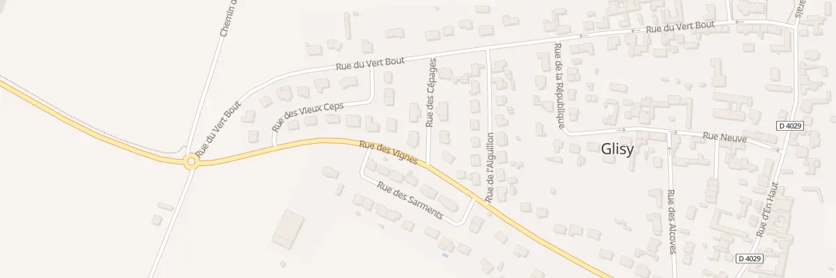 Plan du 6 Rue des Cépages à Glisy