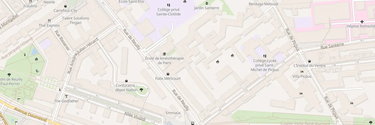 Plan du 111 Rue de Reuilly à Paris 12e Arrondissement