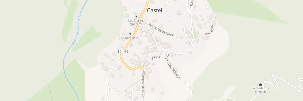 Plan du 32 Le Village à Casteil