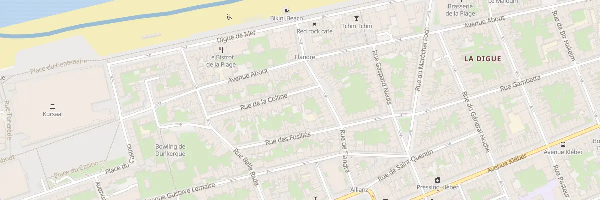 Plan du 38 Rue de la Colline à Dunkerque