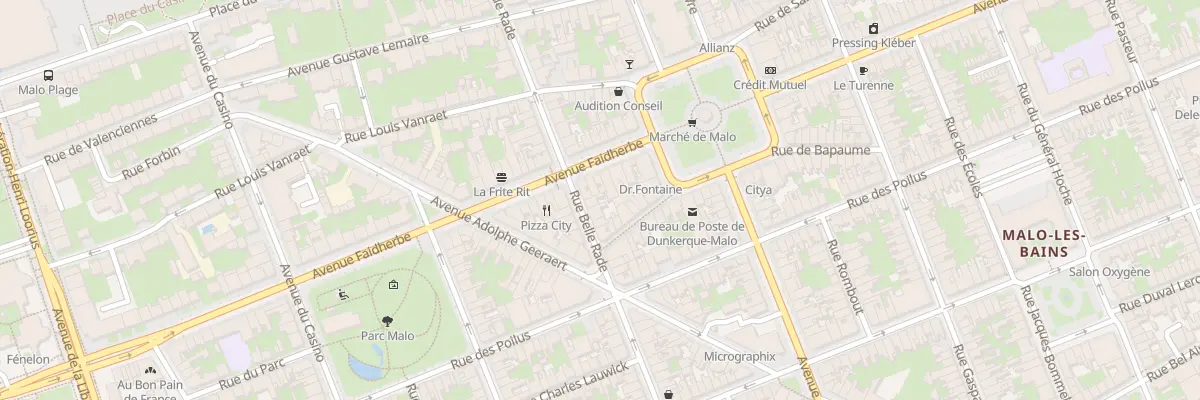 Plan du 59 Rue Belle Rade à Dunkerque