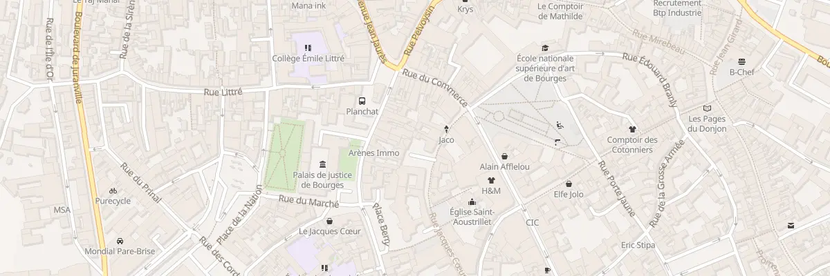 Plan du 8A Rue Jacques Coeur à Bourges