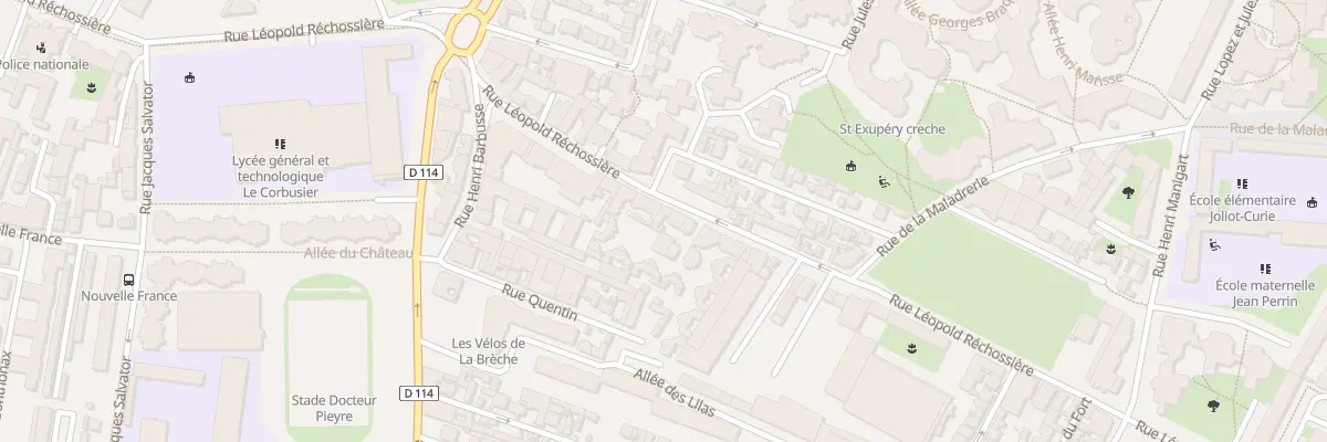 Plan du 88 Rue Léopold Réchossière à Aubervilliers