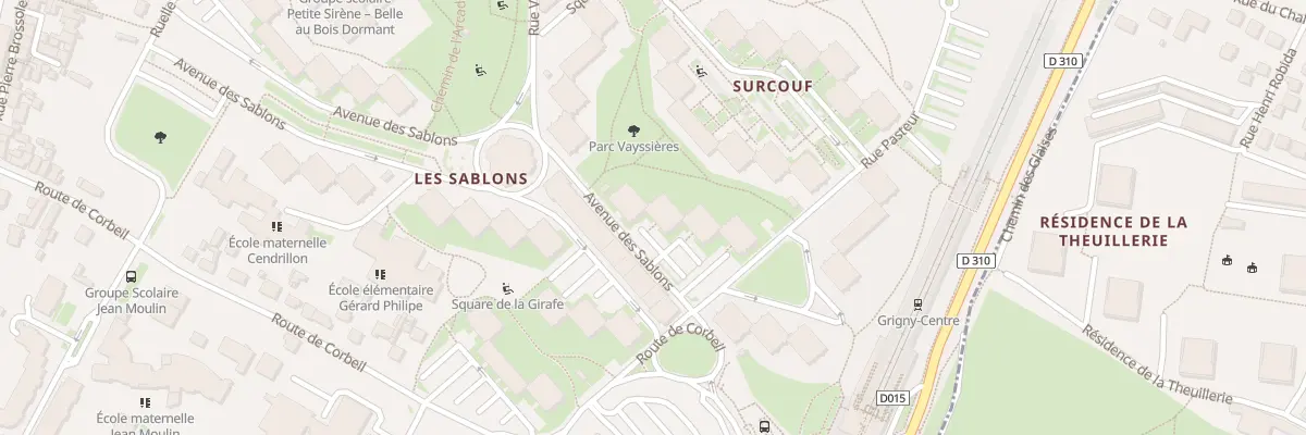 Plan du 8 Av des Sablons à Grigny