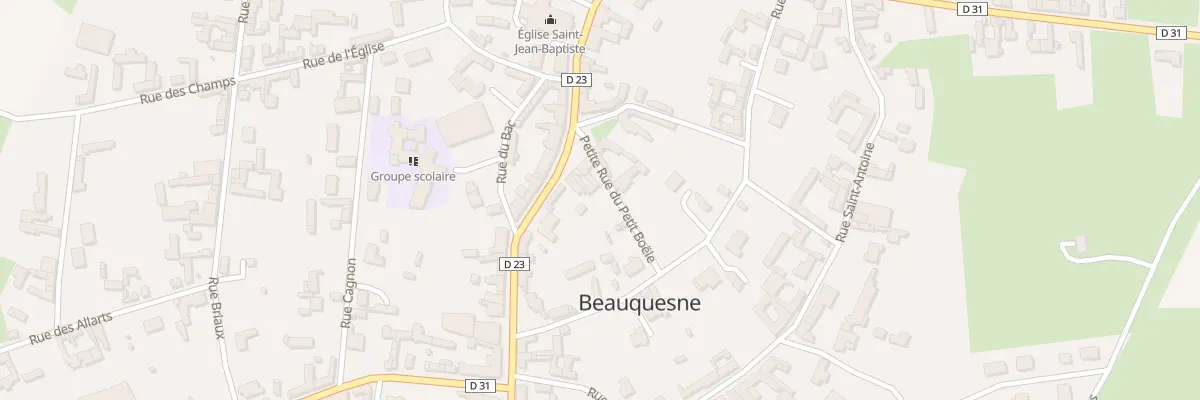 Plan du 20 Chs de Doullens à Beauquesne