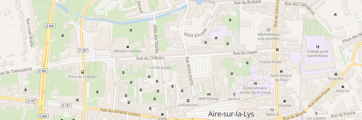 Plan du 3 Rue du Château à Aire-sur-la-Lys