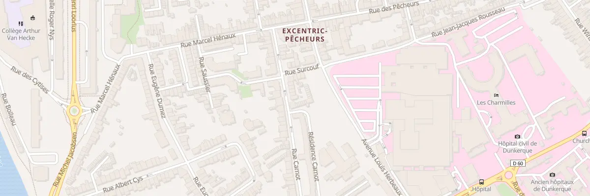 Plan du 264 Rue Carnot à Dunkerque