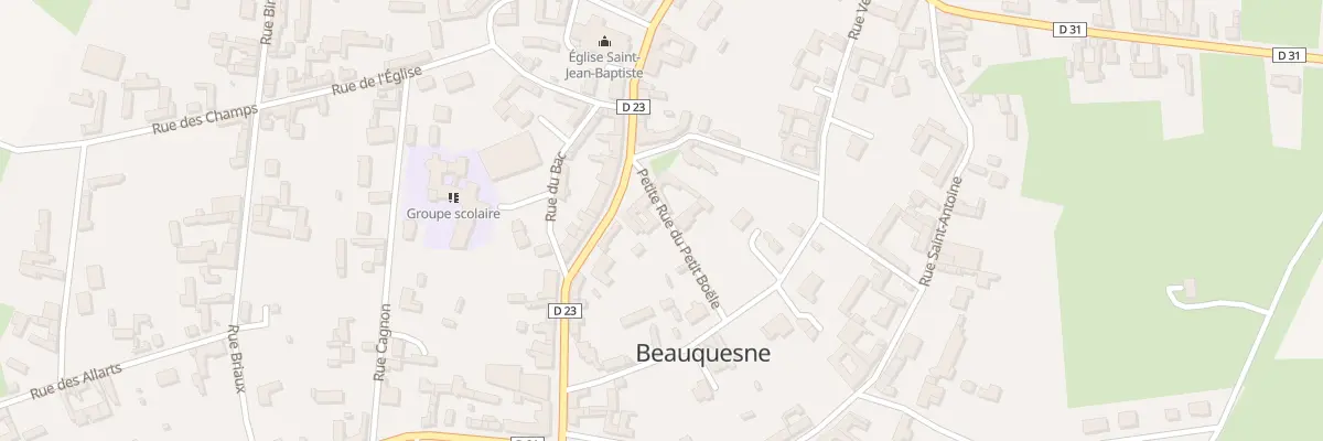 Plan du 22 Chs de Doullens à Beauquesne