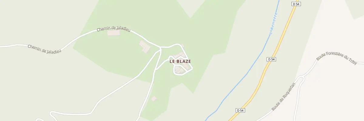 Plan du 13 Rte du Blaze à Mazamet