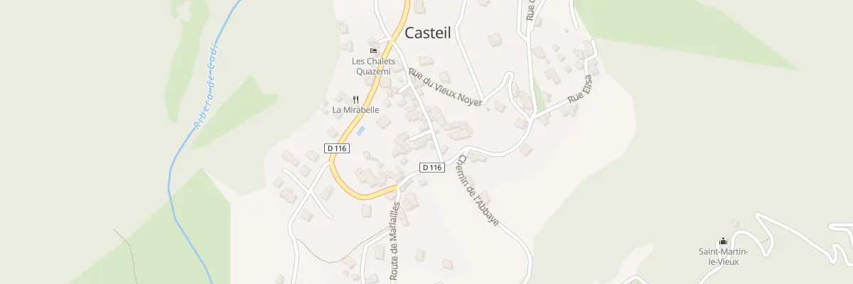 Plan du 30 Le Village à Casteil