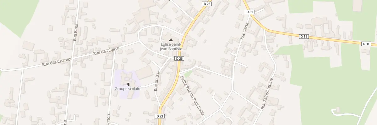 Plan du 28 Chs de Doullens à Beauquesne