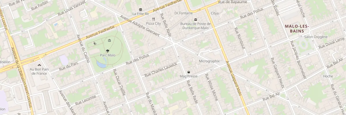 Plan du 80 Rue Belle Rade à Dunkerque