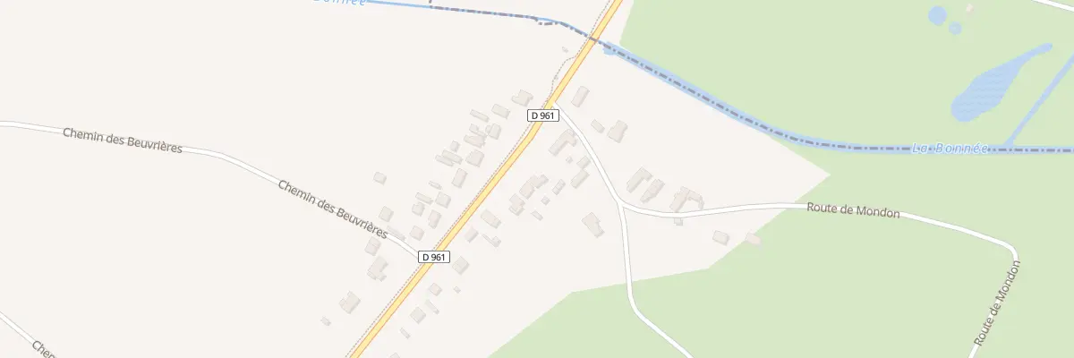 Plan du 69 Rte des Bordes à Bonnée