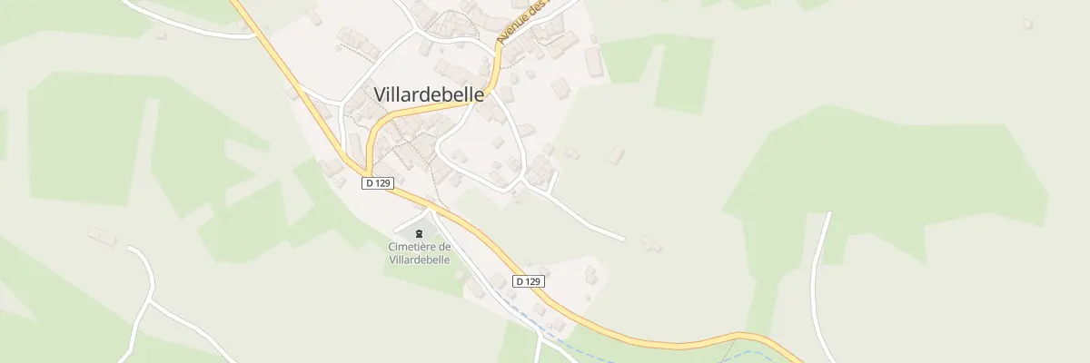 Plan du Village à Villardebelle