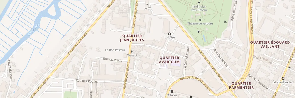 Plan du 8 Rue Volta à Bourges