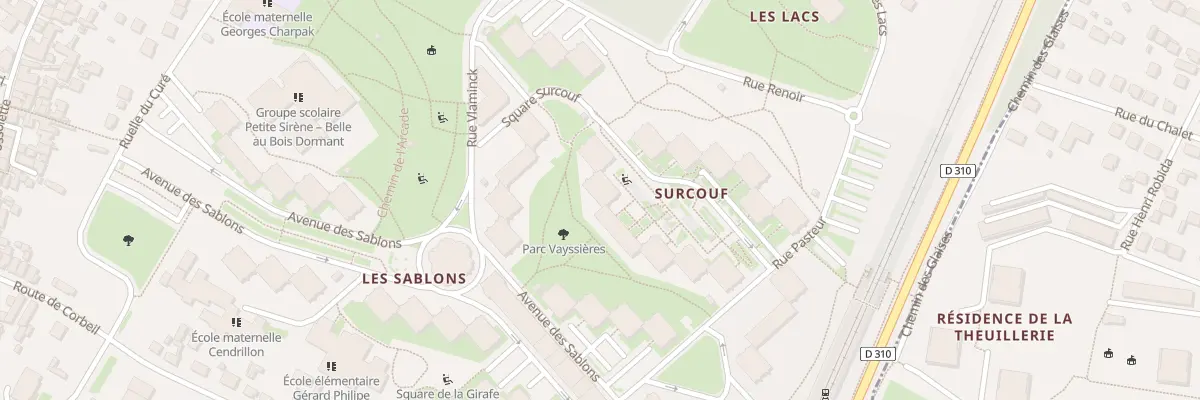 Plan du 7 Sq Surcouf à Grigny
