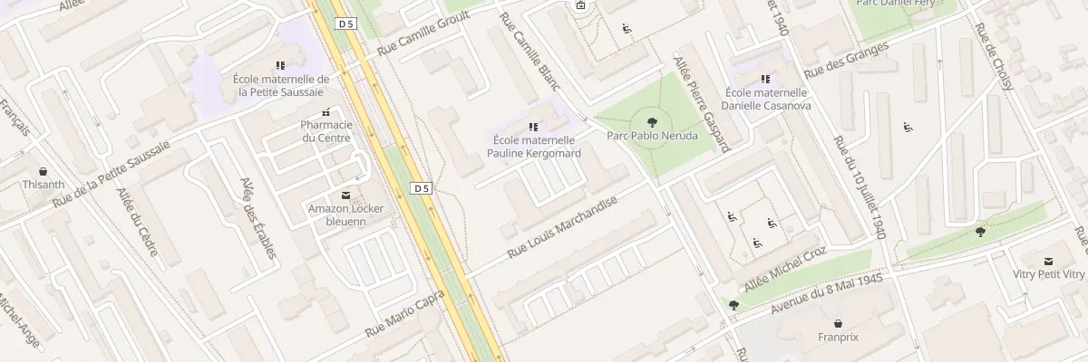 Plan du 27 Rue Camille Blanc à Vitry-sur-Seine