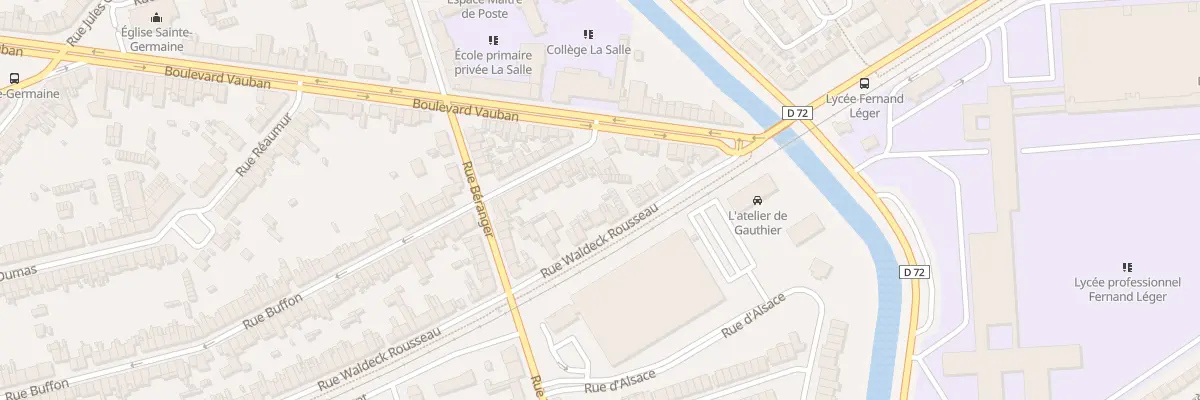 Plan du 152 Rue Waldeck Rousseau à Coudekerque-Branche