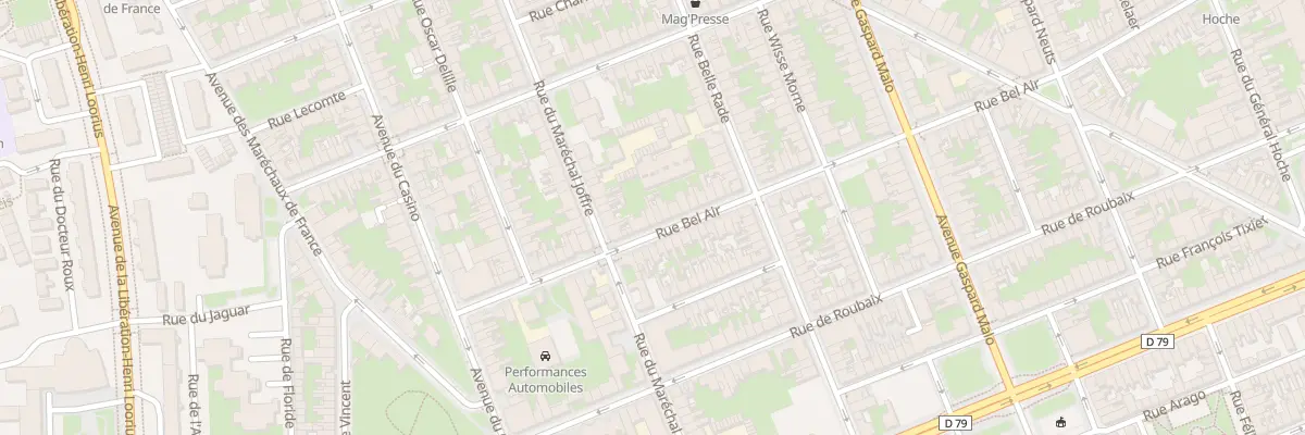 Plan du 25 Rue Bel Air à Dunkerque