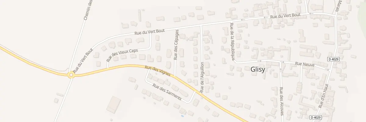 Plan du 5 Rue des Cépages à Glisy