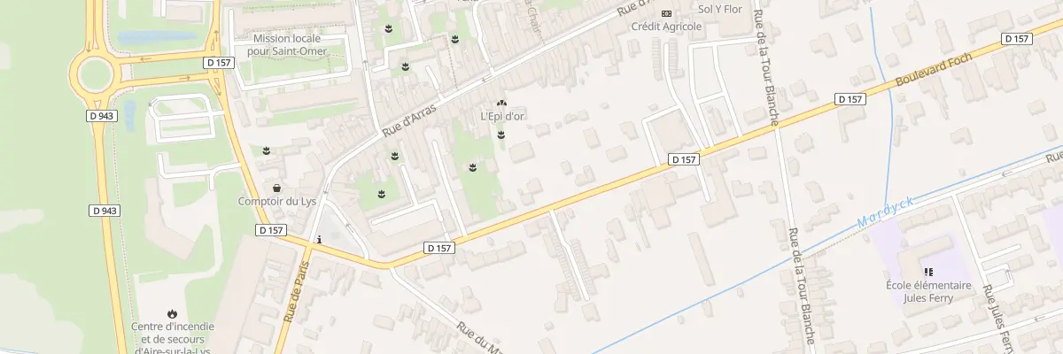 Plan du 70B Bd Foch à Aire-sur-la-Lys