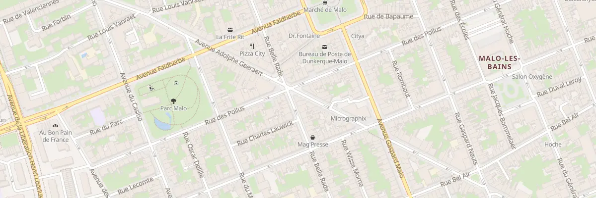Plan du 73 Rue Belle Rade à Dunkerque