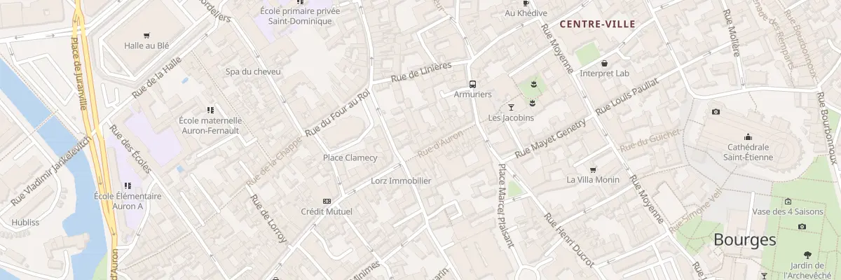 Plan du 18 Rue d’Auron à Bourges