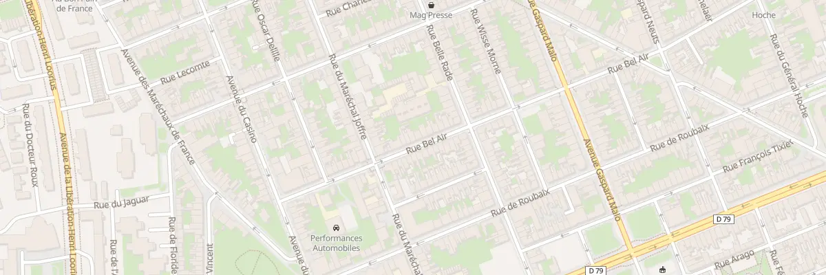 Plan du 29 Rue Bel Air à Dunkerque