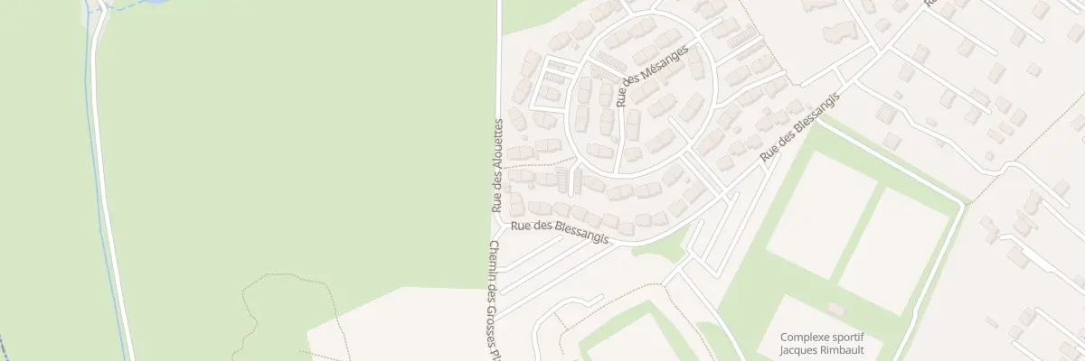 Plan du 98 Rue des Mésanges à Bourges