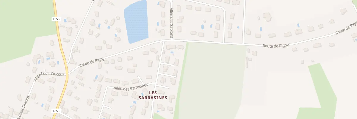 Plan du 3 All des Sarrasines à Vasselay