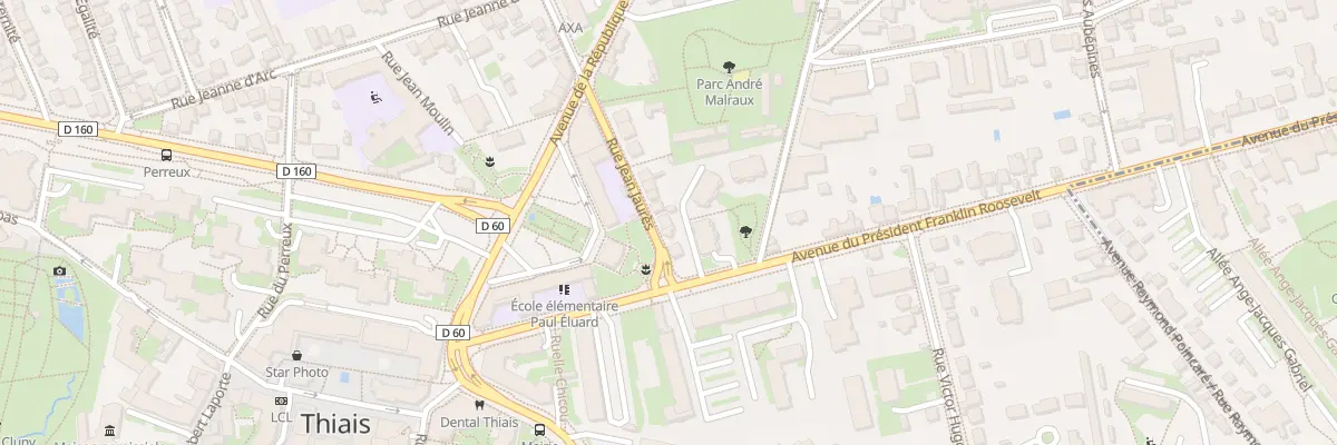 Plan du 6 Rue Jean Jaurès à Thiais